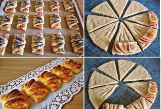 Конвертики с яблоками