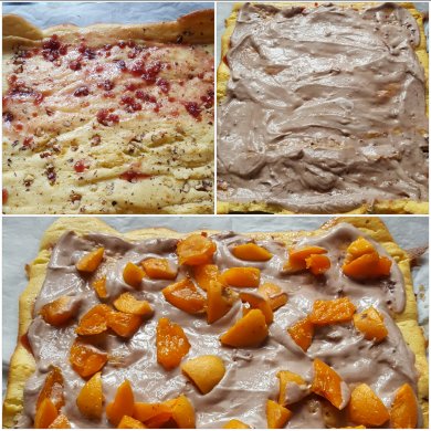 Нежный рулет со сметанным кремом и абрикосами - Шаг 4