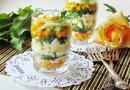 Салат из щавеля с зеленым луком и кукурузой