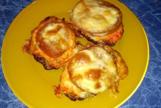 Печёночные оладьи с овощами