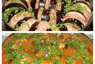 Баклажаны с фаршем по-турецки