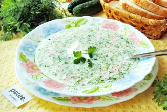 Окрошка  на газированной воде с майонезом