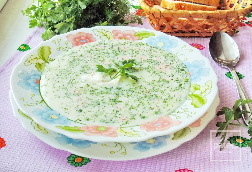 Окрошка  на газированной воде с майонезом - Шаг 12