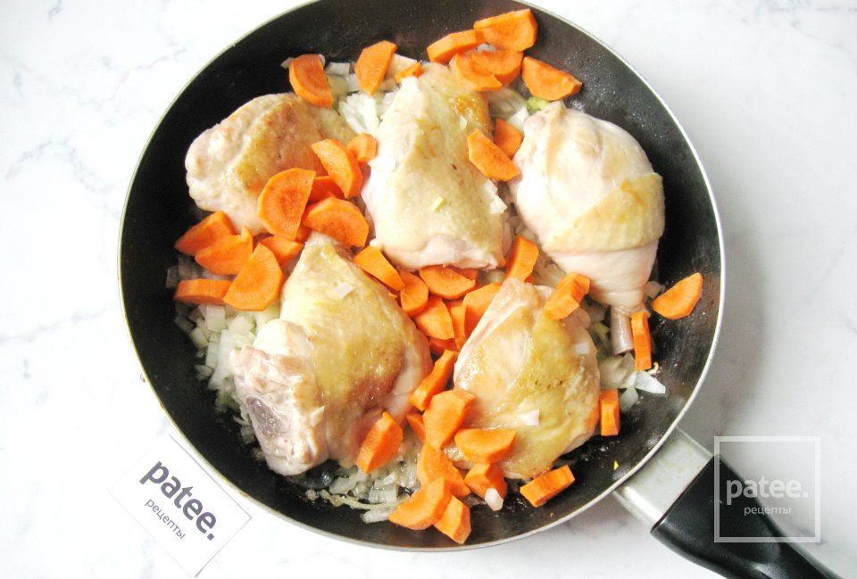 Курица с капустой и пшеном - Шаг 7