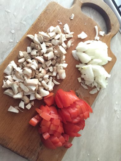 Фаршированные грибы с сыром моцарела - Шаг 3