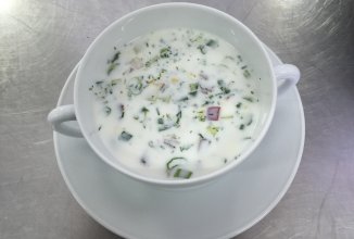 Окрошка на квасе или кефире