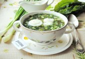 Холодный суп из щавеля