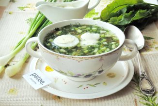 Холодный суп из щавеля