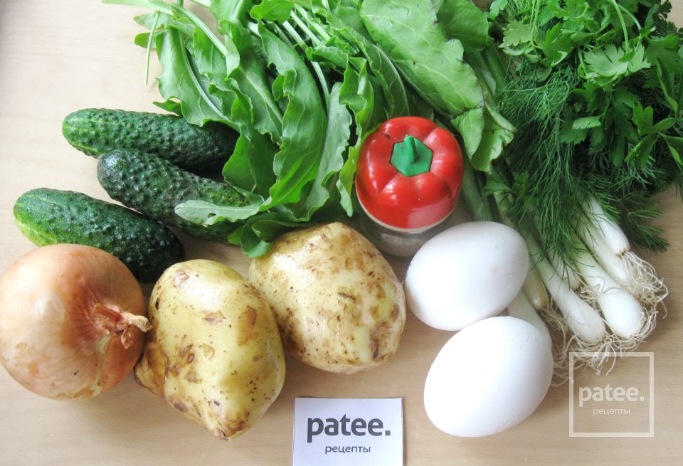 Холодный суп из щавеля - Шаг 1