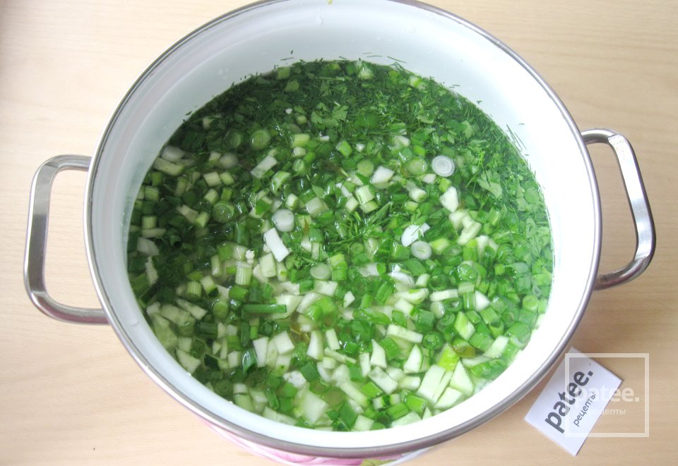 Холодный суп из щавеля - Шаг 10