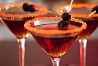 Коктейль с мартини и виноградным соком