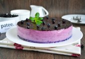Торт с чернично-йогуртовым муссом