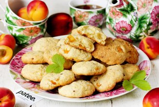 Сметанное печенье с абрикосами