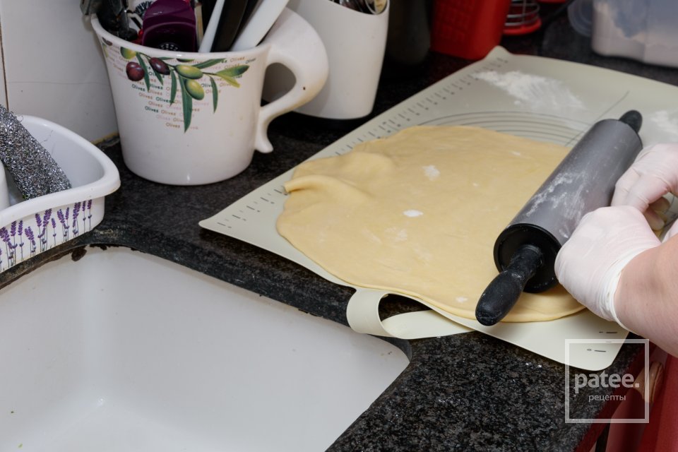 Киш с вялеными помидорами, брокколи и грибами. - Шаг 5