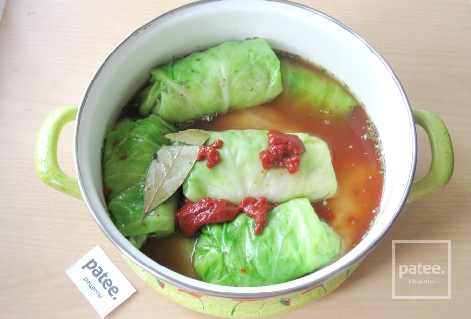 Голубцы из свинины с куриным филе и молодой капустой - Шаг 12