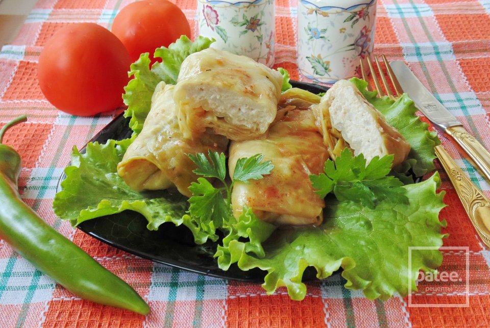 Голубцы из свинины с куриным филе и молодой капустой - Шаг 14