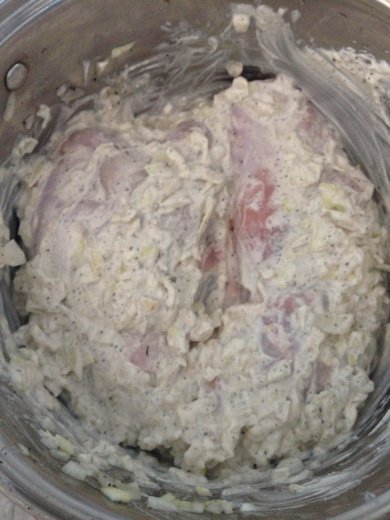 Тушеный кролик в сметанном соусе - Шаг 1