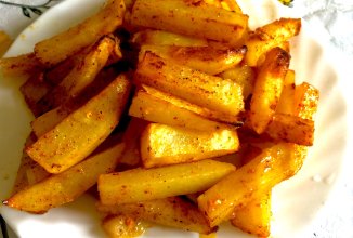 Ароматный картофель, запечённый в духовке