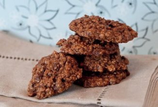 Шоколадное овсяное печенье без сахара