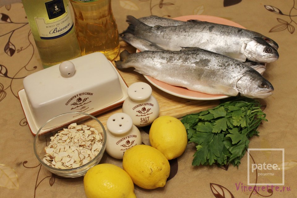 Truite aux amande/ Форель с миндалем - Шаг 1