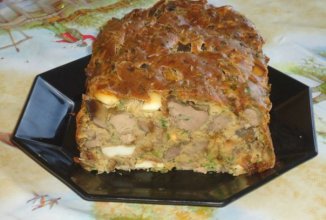 Печень  запеченная в тесте.