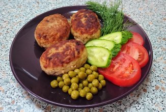 Рыбные котлетки с рисом на скорую руку