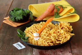 Морковные вафли