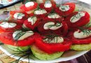 Закуска из кабачков с помидорами