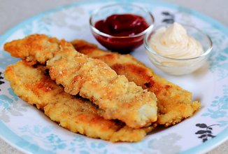 Диетические куриные наггетсы из духовки