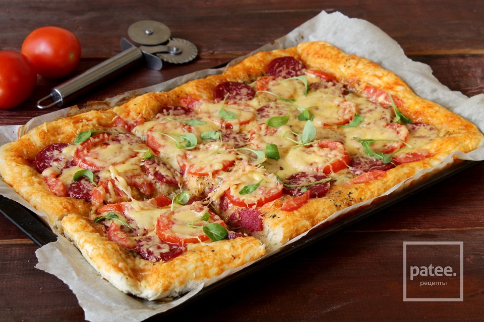 Пицца с салями по-домашнему - Шаг 16