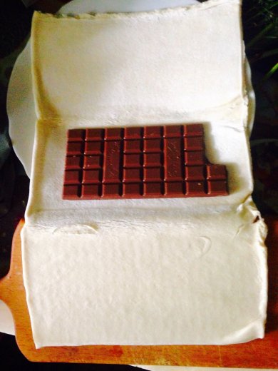 Шоколадный *скажем пирог* или булка с орехами. - Шаг 2