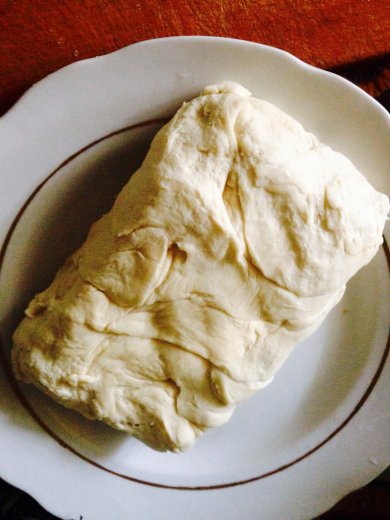 Шоколадный *скажем пирог* или булка с орехами. - Шаг 13