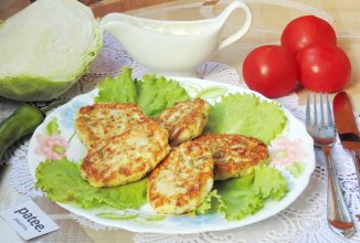 Оладьи из белокочанной капусты