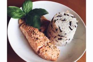 Семга с рисом