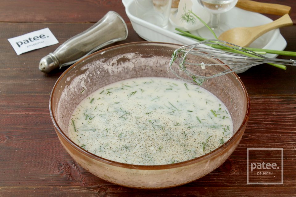 Оладьи с вареным яйцом и зеленью - Шаг 10