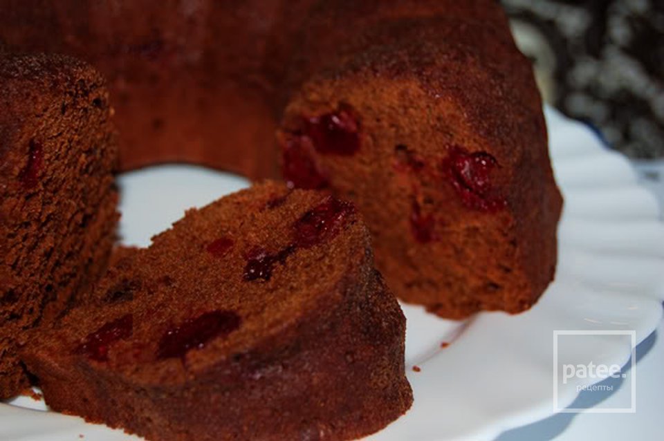 Шоколадно-вишнёвый кекс. - Шаг 1