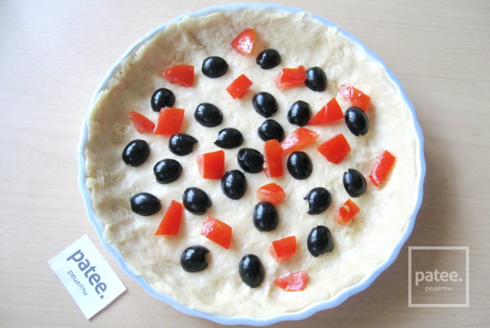 Тарт с сыром и маслинами - Шаг 14