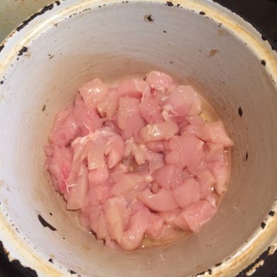 Фрикасе из курицы с овощами. - Шаг 1