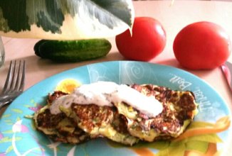 Оладьи кабачковые с сыром