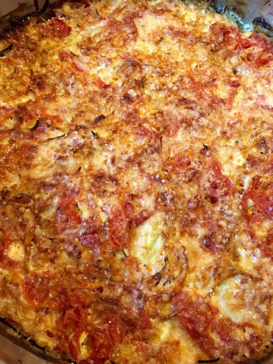 Соблазнительно вкусные кабачки со сметаной под корочкой Пармеджано - Шаг 8