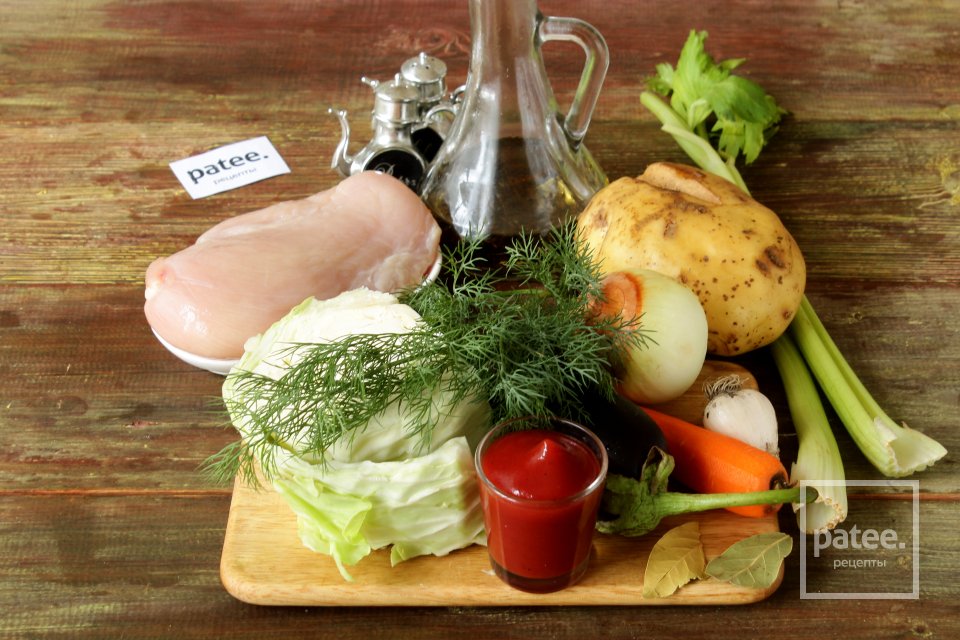 Рагу с куриным филе - Шаг 1