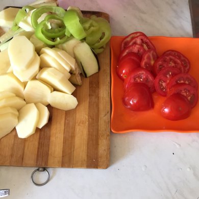 Овощи в духовке - Шаг 1