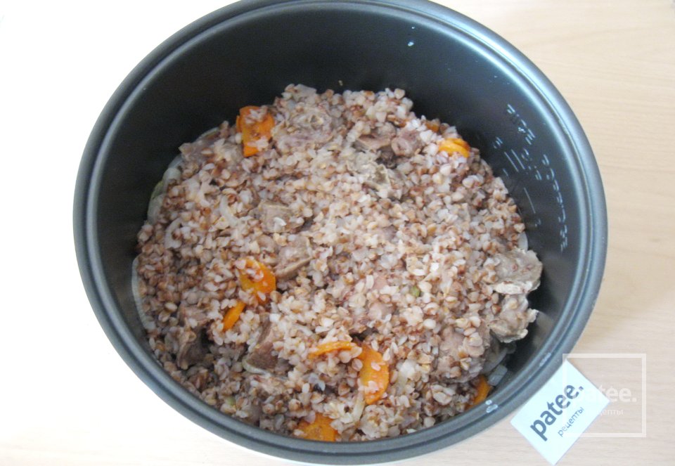 Гречневая каша с куриными желудками в мультиварке - Шаг 11