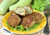 Котлеты с кабачком и овсяными хлопьями