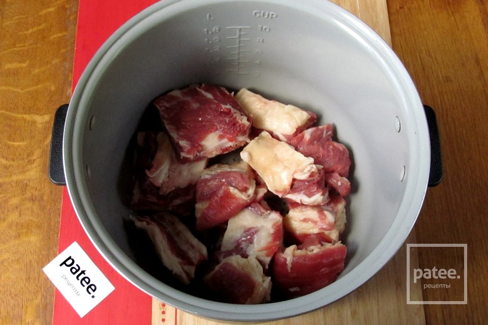 Узбекский плов с говядиной в мультиварке - Шаг 6