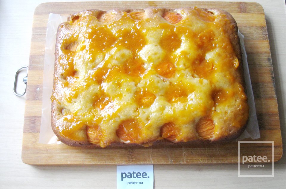 Пирог с абрикосами и абрикосовым джемом - Шаг 12