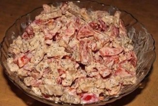 Салатик "Удачный" с маком.