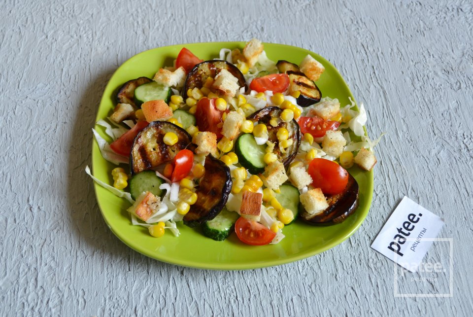 Салат с баклажанами и кукурузой - Шаг 17