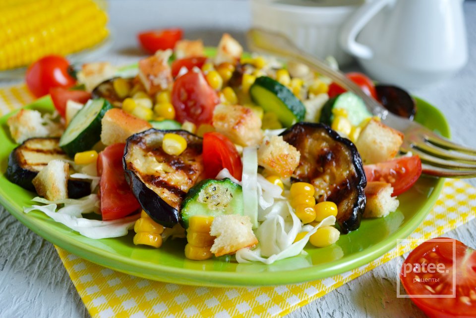 Салат с баклажанами и кукурузой - Шаг 19