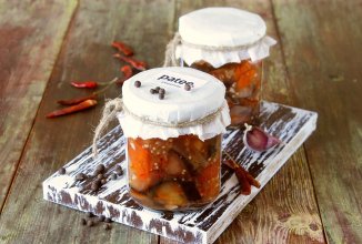 Острые баклажаны на зиму